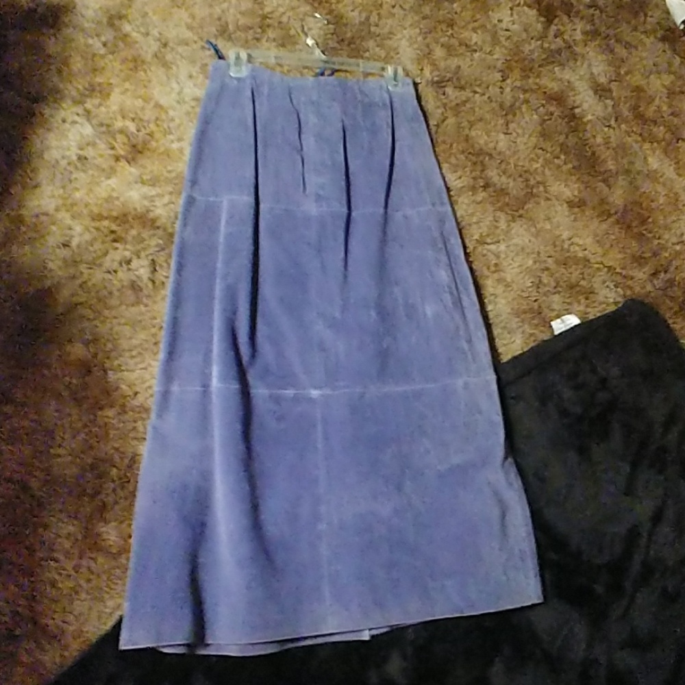 Terry Lewis Leather Skirt (medium)